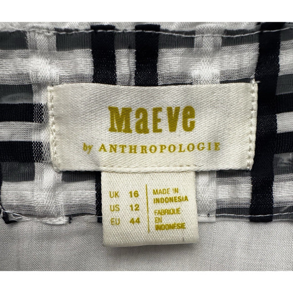 Anthropologie Maeve Plaid Retro MIni Dress Collared Coastal 12 - Picture 9 of 12